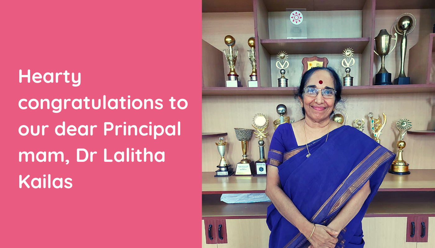 Hearty congratulations to Dr Lalitha Kailas | SGMC