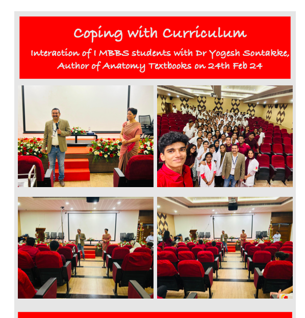 Coping with Curriculum Interaction of I MBBS students on 24th Feb 24