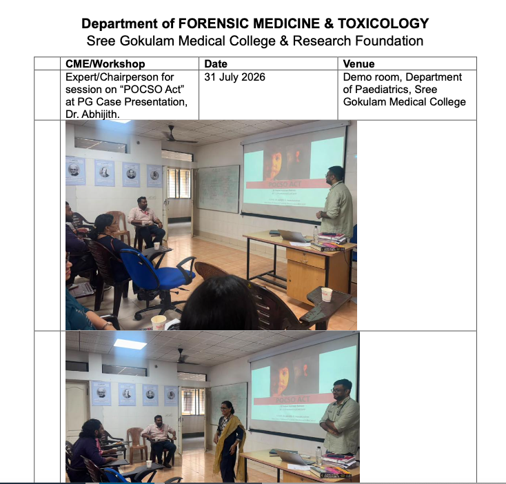 Session on “POCSO Act” on 31 July 2026
