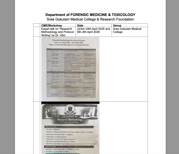 Expert talk on “Research Methodology and Protocol Writing”-6th–8th April 2026