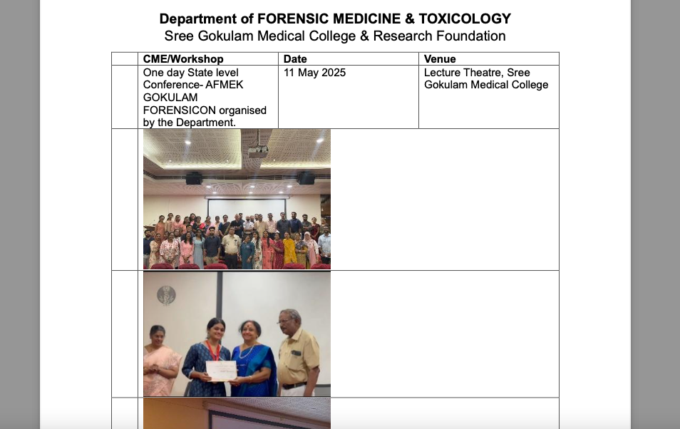 AFMEK GOKULAM FORENSICON-11 May 2025
